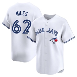 Spencer Miles Men's Toronto Blue Jays White Limited Home Jersey
