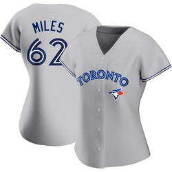 Spencer Miles Women's Toronto Blue Jays Gray Authentic Road Jersey