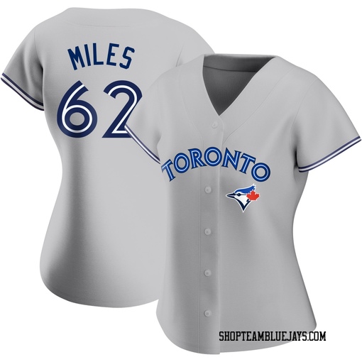Spencer Miles Women's Toronto Blue Jays Gray Authentic Road Jersey