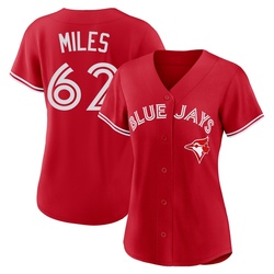 Spencer Miles Women's Toronto Blue Jays Red Replica Canada Day Jersey