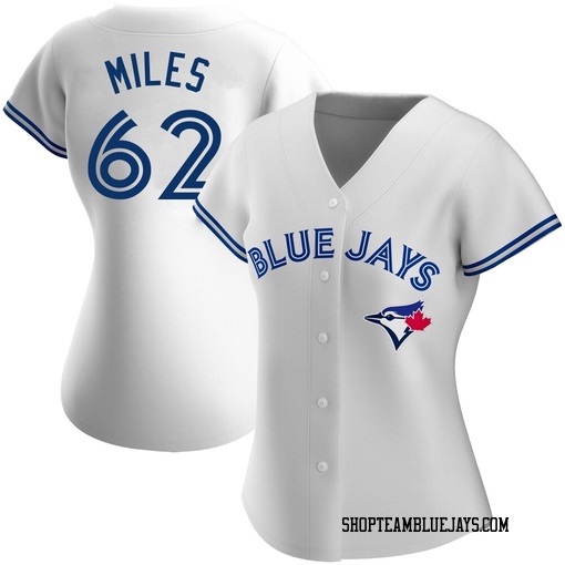 Spencer Miles Women's Toronto Blue Jays White Authentic Home Jersey