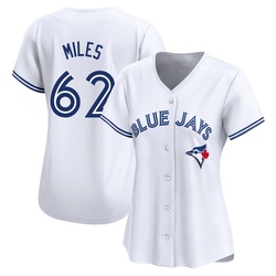 Spencer Miles Women's Toronto Blue Jays White Limited Home Jersey