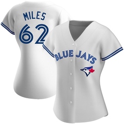 Spencer Miles Women's Toronto Blue Jays White Replica Home Jersey