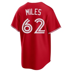 Spencer Miles Youth Toronto Blue Jays Red Replica Canada Day Jersey