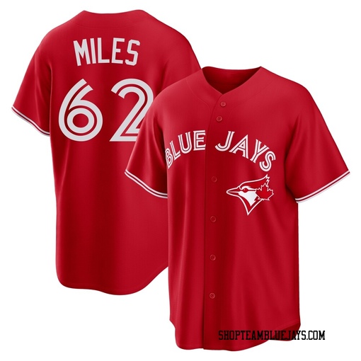 Spencer Miles Youth Toronto Blue Jays Red Replica Canada Day Jersey