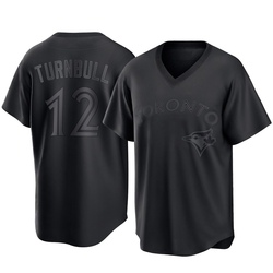 Spencer Turnbull Men's Toronto Blue Jays Black Replica Pitch Fashion Jersey