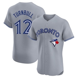 Spencer Turnbull Men's Toronto Blue Jays Gray Elite Road Jersey