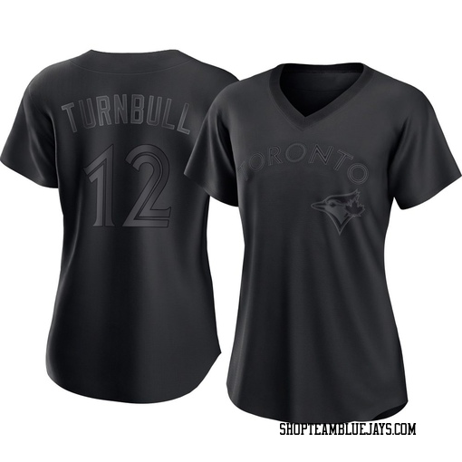Spencer Turnbull Women's Toronto Blue Jays Black Authentic Pitch Fashion Jersey
