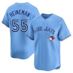 Tyler Heineman Men's Toronto Blue Jays Blue Limited Powder Alternate Jersey