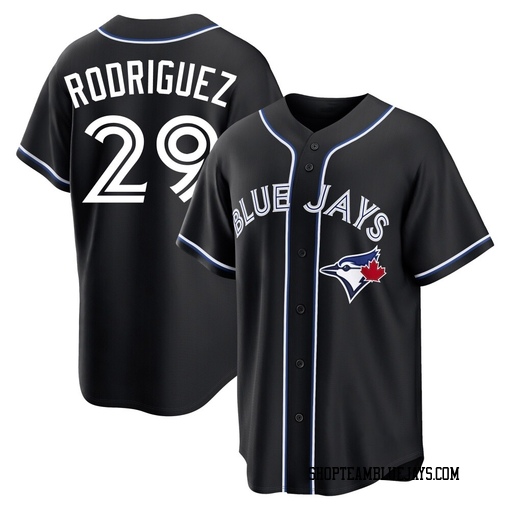 Yariel Rodriguez Youth Toronto Blue Jays Black Replica Fashion Out Jersey